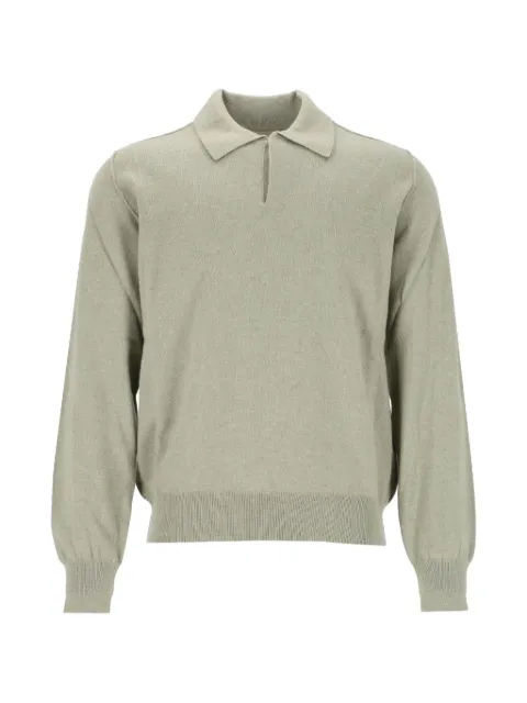 Mauro Grifoni fine-knit polo sweater