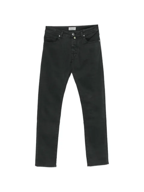 Jacob Cohën logo-patch straight-leg trousers