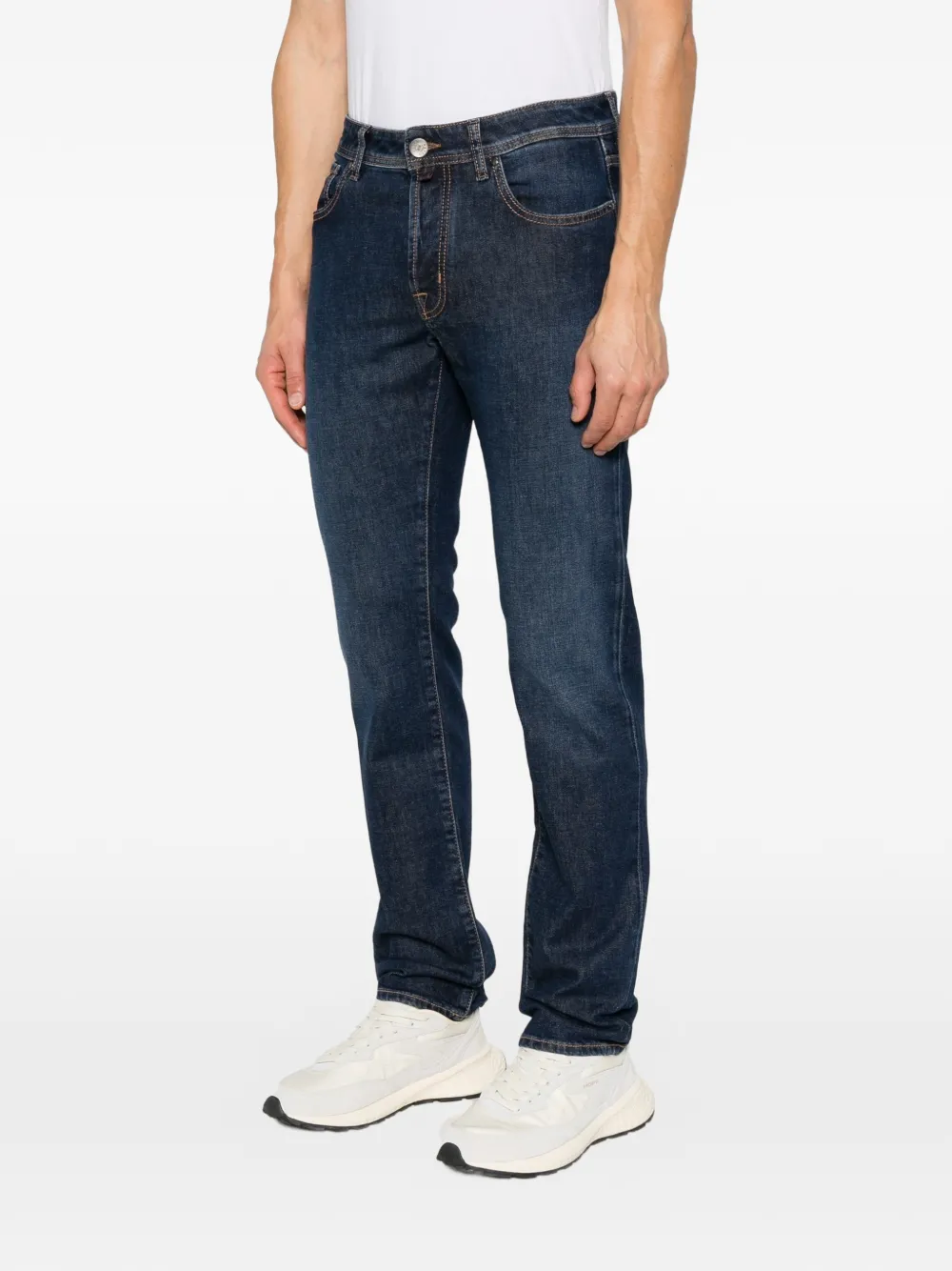 Jacob Cohën Bard slim-fit jeans met vervaagd effect Blauw