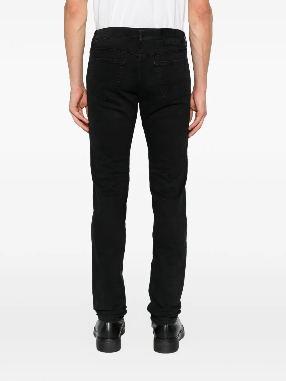Jacob Cohën Skinny jeans met logopatch Zwart