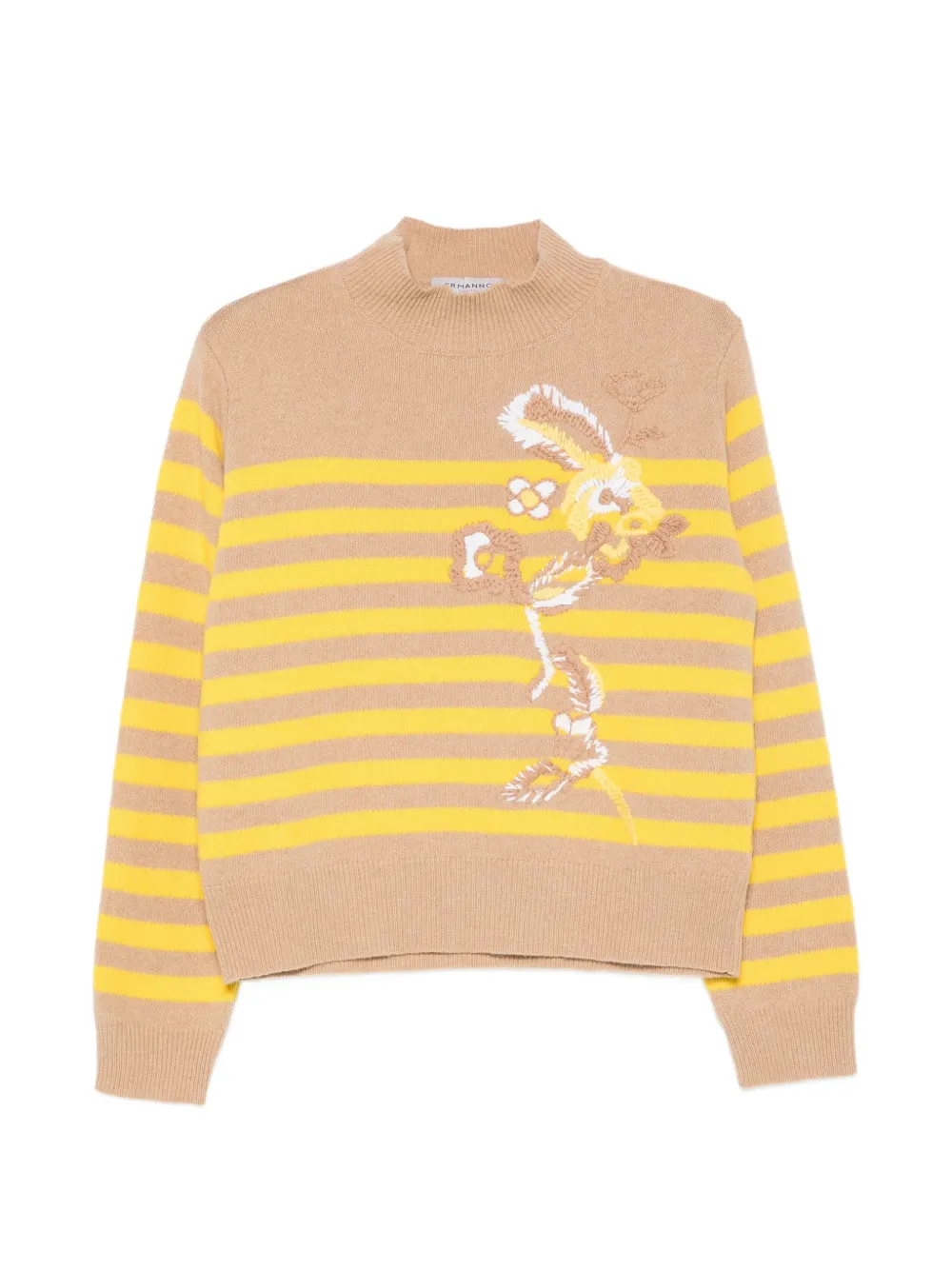 ERMANNO FIRENZE striped embroidered sweater