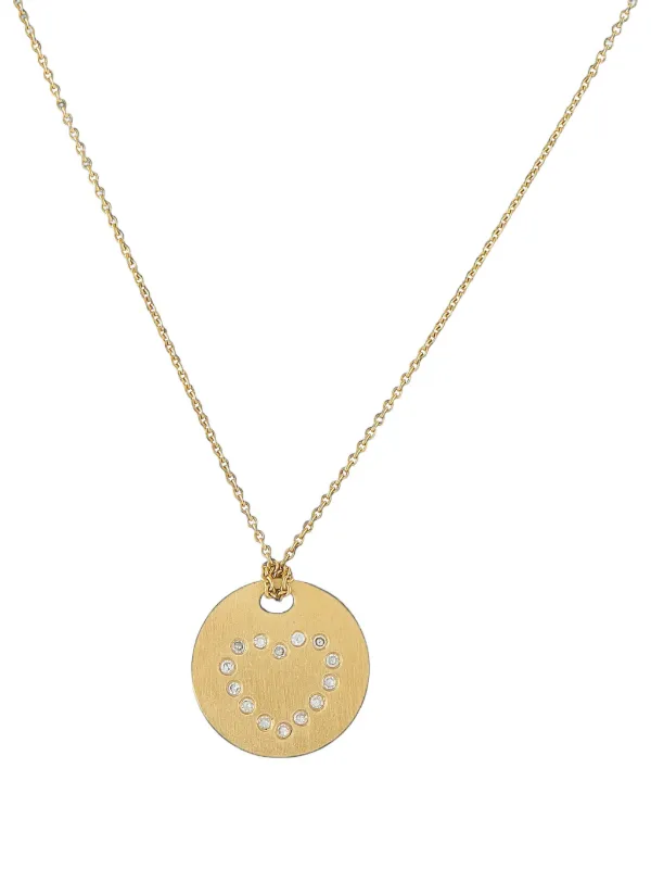 Roberto Coin Pre-owned Diamond Heart Necklace in Gold