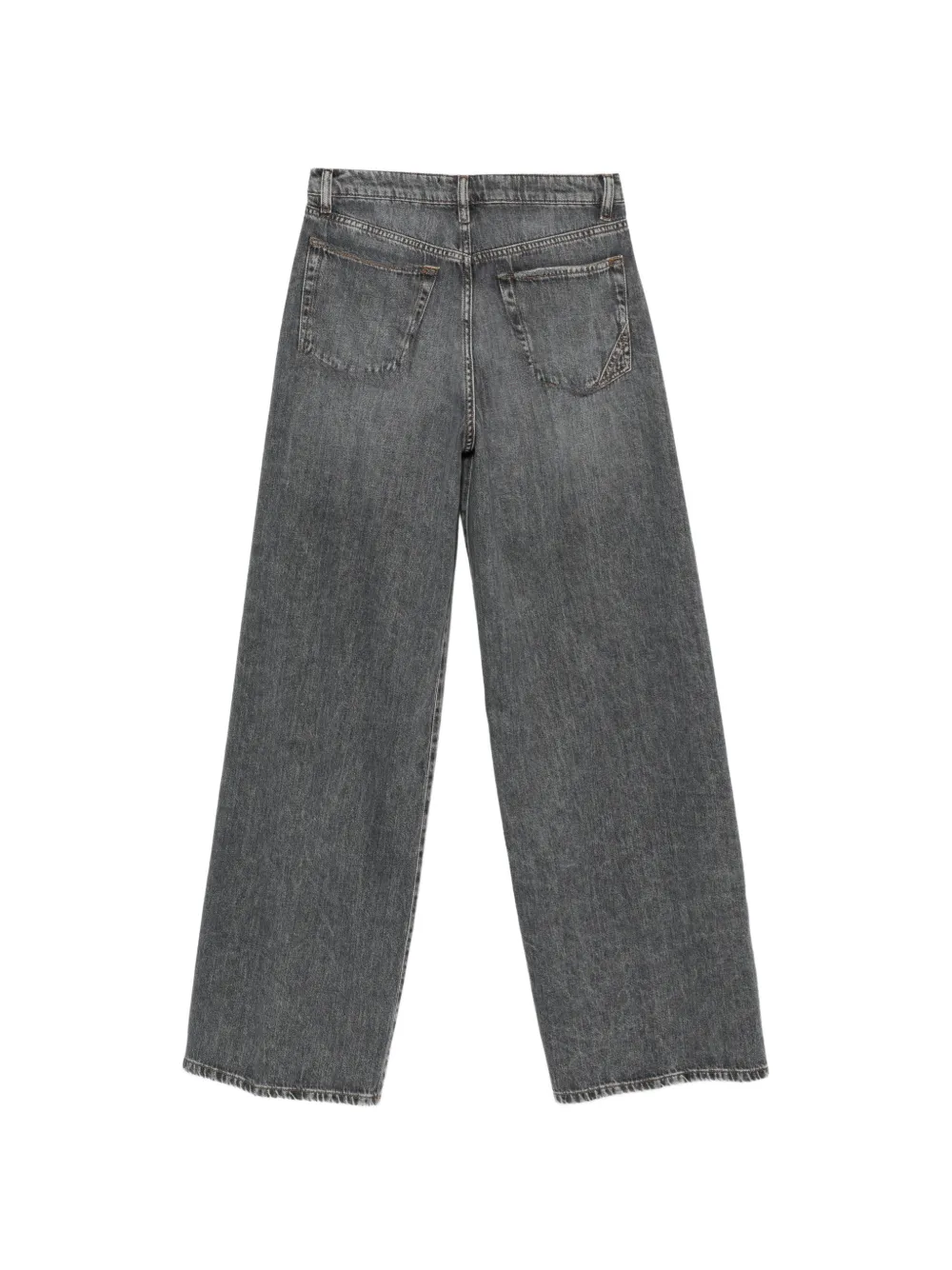 3x1 washed wide-leg jeans Grijs