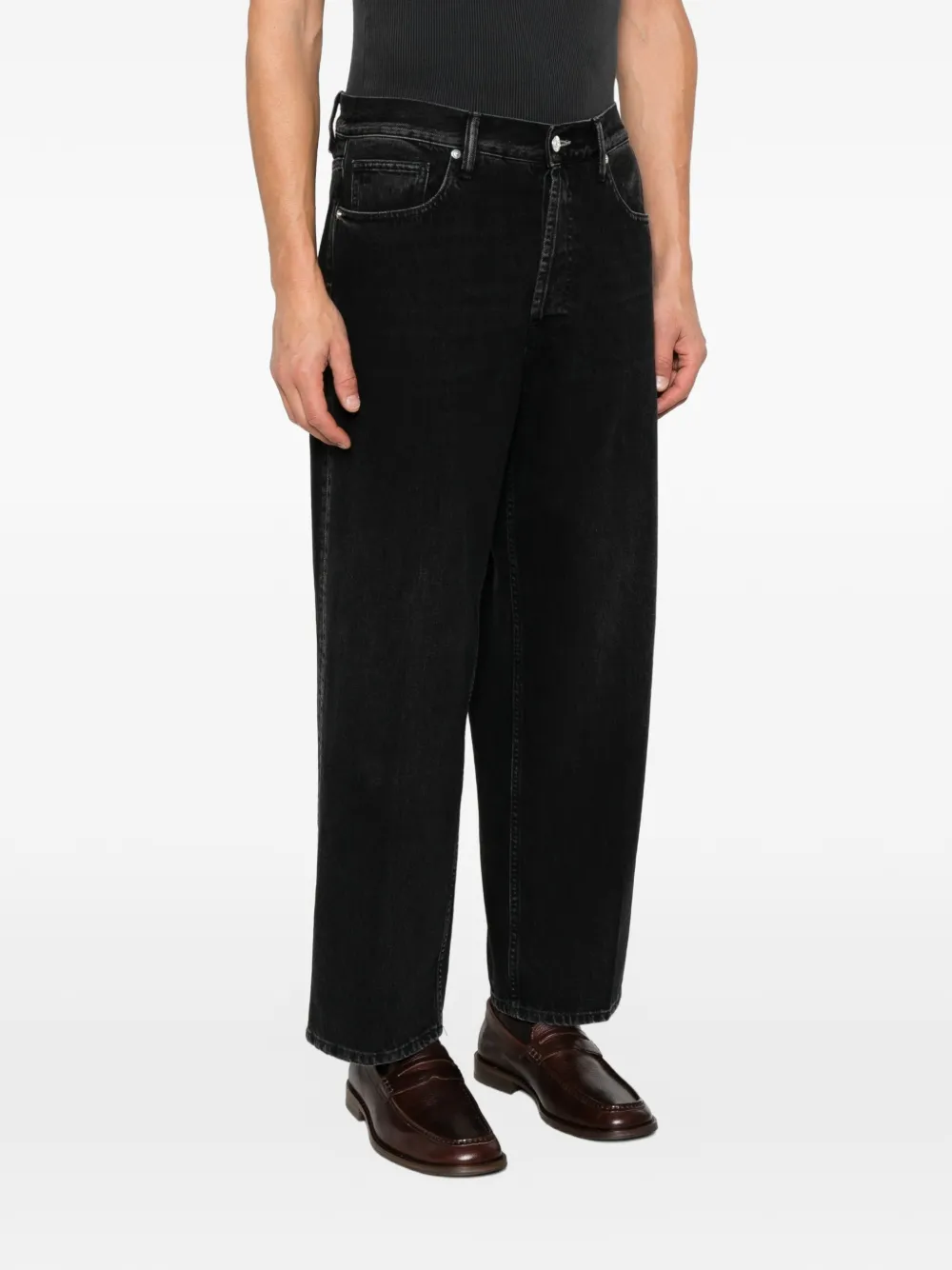 Nine In The Morning Albert ruimvallende jeans Zwart