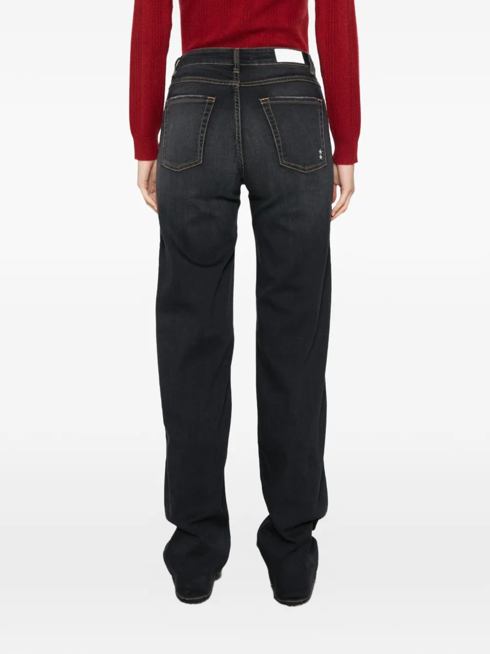ICON DENIM Joia straight jeans met vervaagd effect Grijs