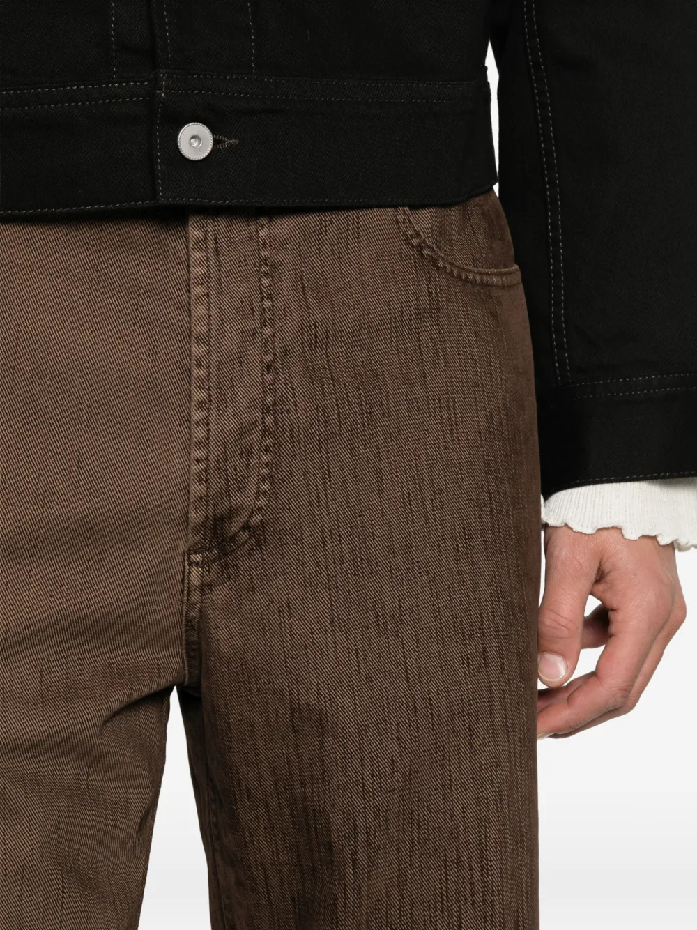 Nine In The Morning Albert ruimvallende jeans Bruin