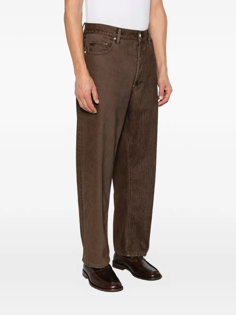 Nine In The Morning Albert ruimvallende jeans Bruin