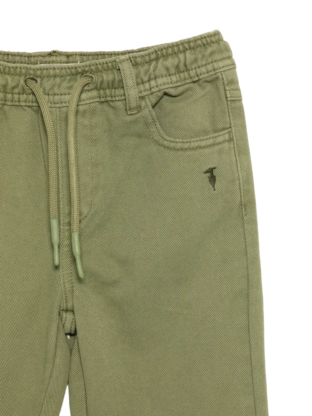 TRUSSARDI JUNIOR Broek met trekkoord en geborduurd logo Groen