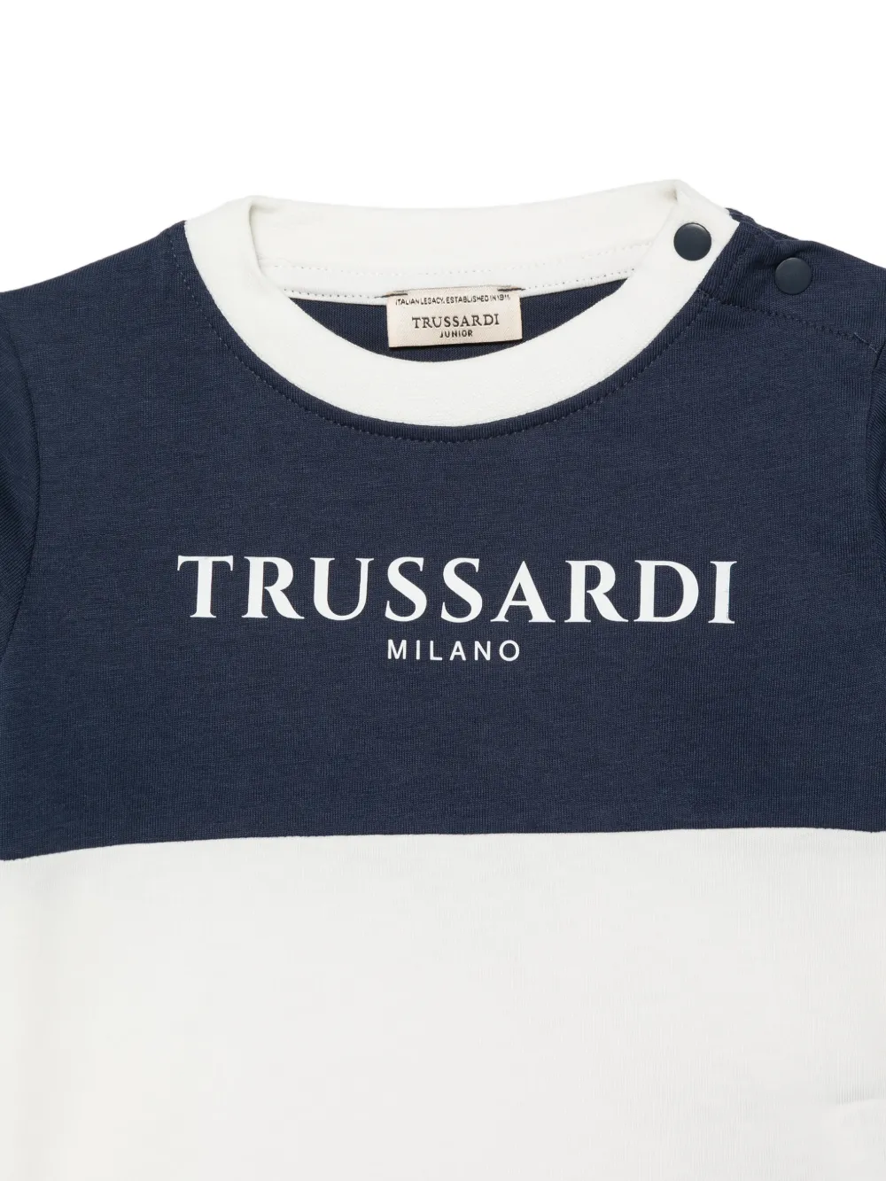 TRUSSARDI JUNIOR T-shirt met logoprint Blauw