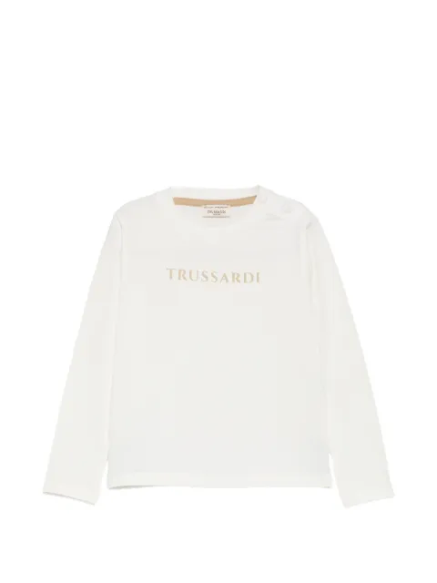 TRUSSARDI JUNIOR logo-detail long-sleeve T-shirt