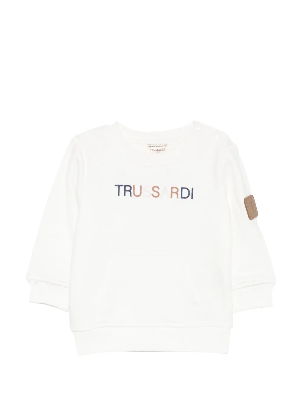 TRUSSARDI JUNIOR Sweater met logoprint Wit