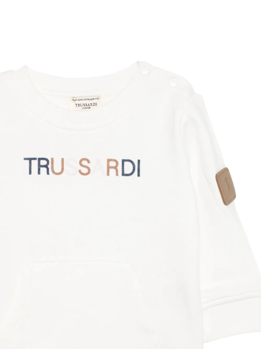 TRUSSARDI JUNIOR Sweater met logoprint Wit