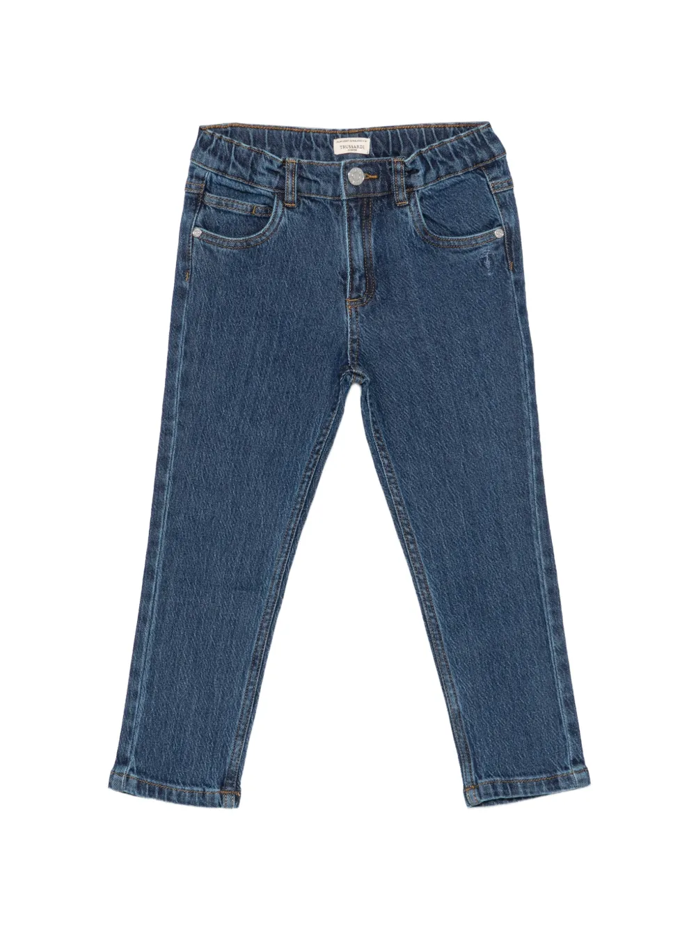 TRUSSARDI JUNIOR logo-patch jeans - Bleu TRUSSARDI JUNIOR logo-patch jeans - Bleu