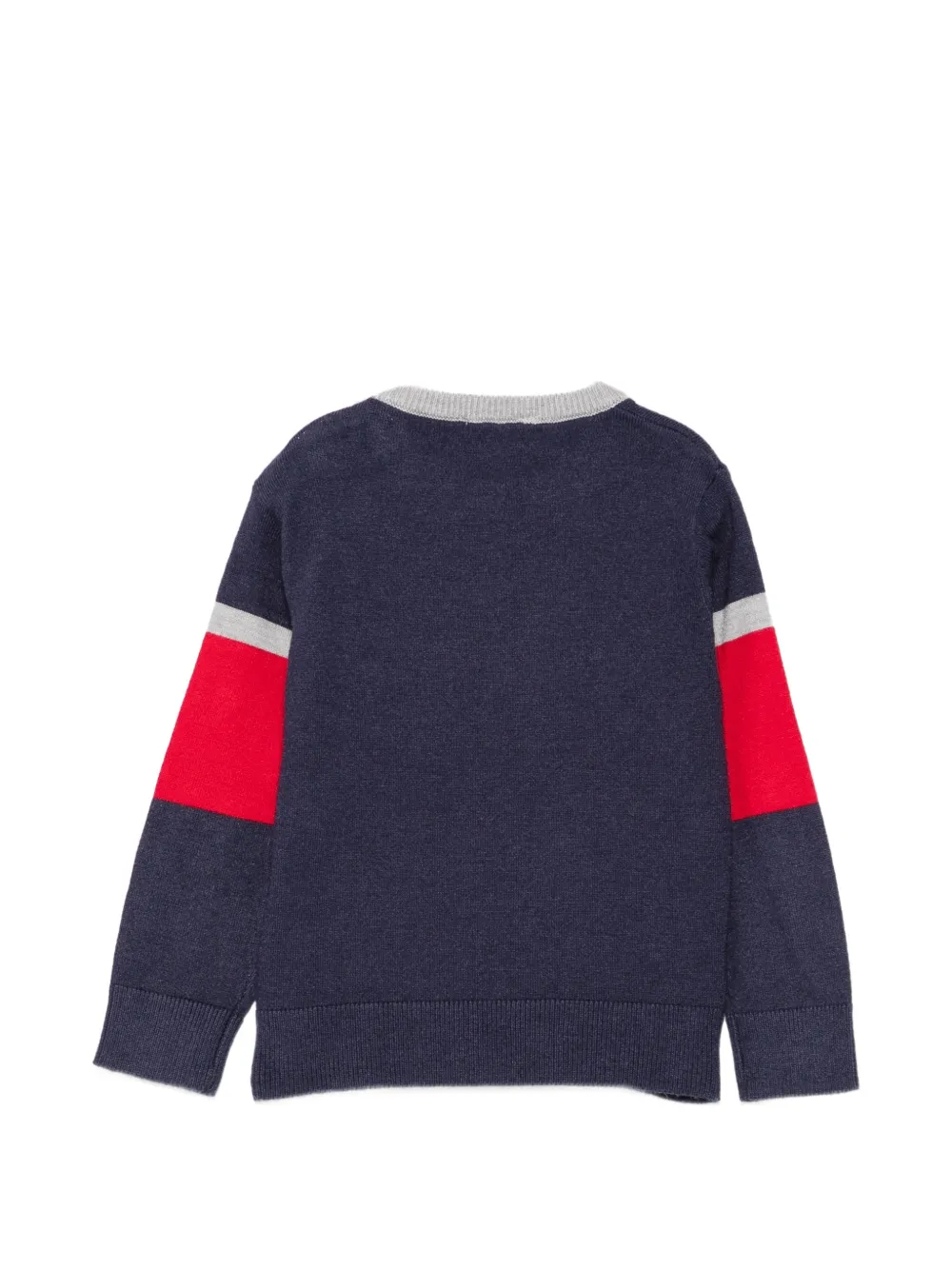 TRUSSARDI JUNIOR striped button-fastening sweater Blauw