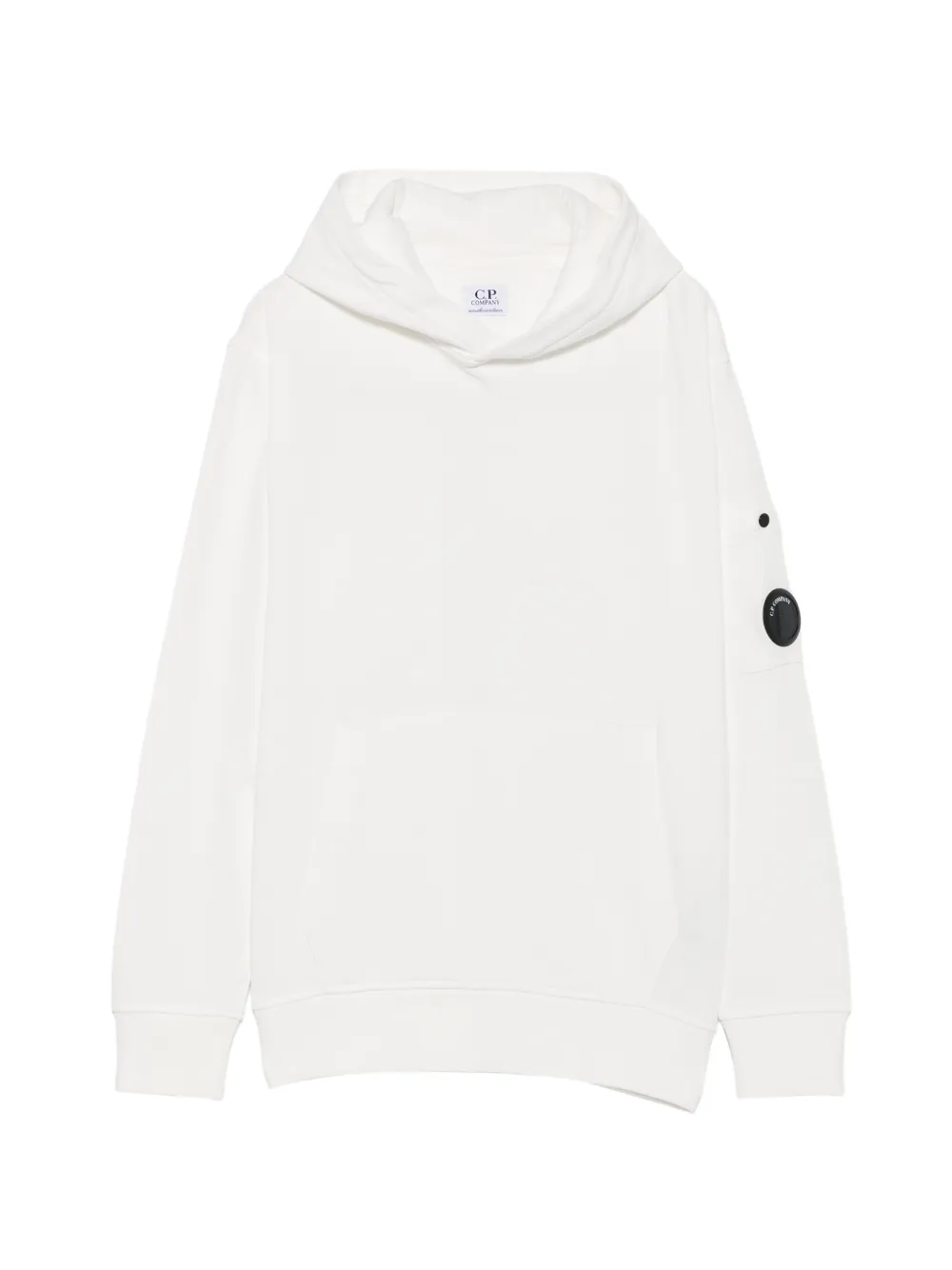C.P. Company Kids kangaroo-pocket hoodie - Bianco