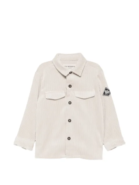 Roy Rogers Kids corduroy logo-patch shirt