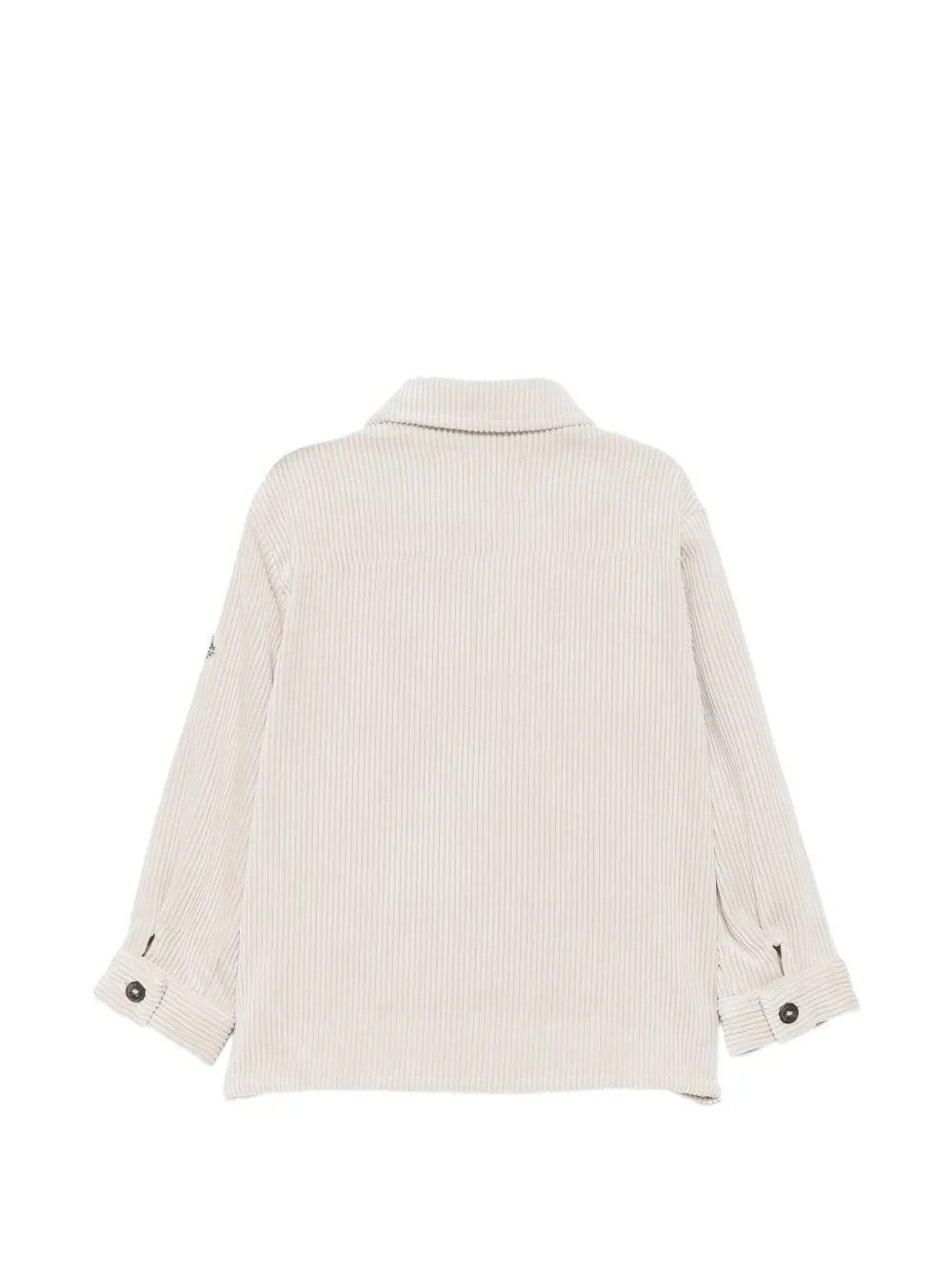 Roy Rogers Kids Ribfluwelen shirt met logopatch Beige
