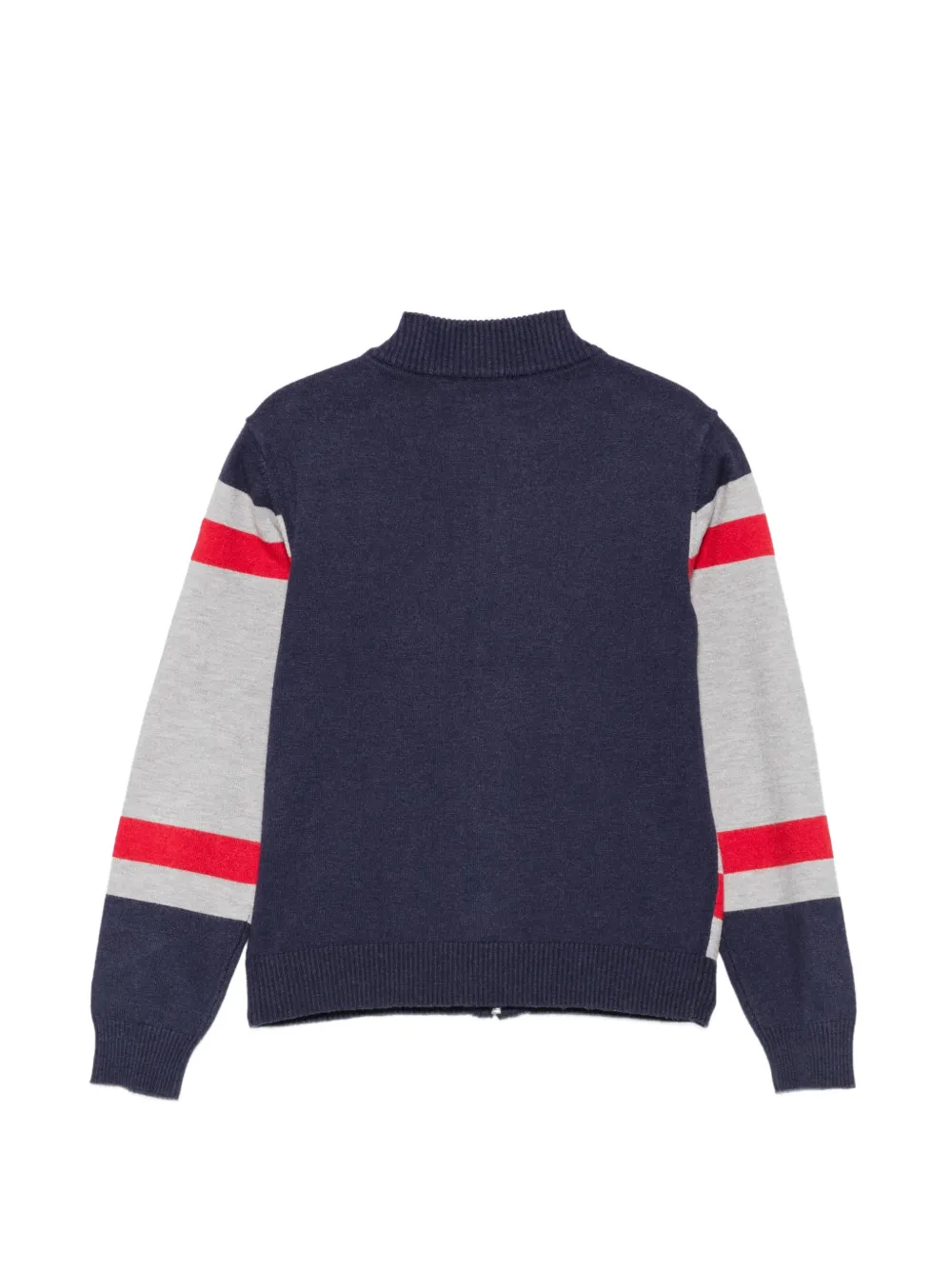 TRUSSARDI JUNIOR Gestreepte trui met rits Grijs