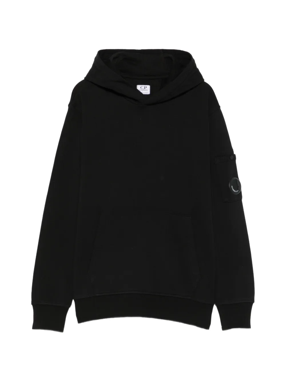 C.P. Company Kids kangaroo-pocket hoodie Zwart