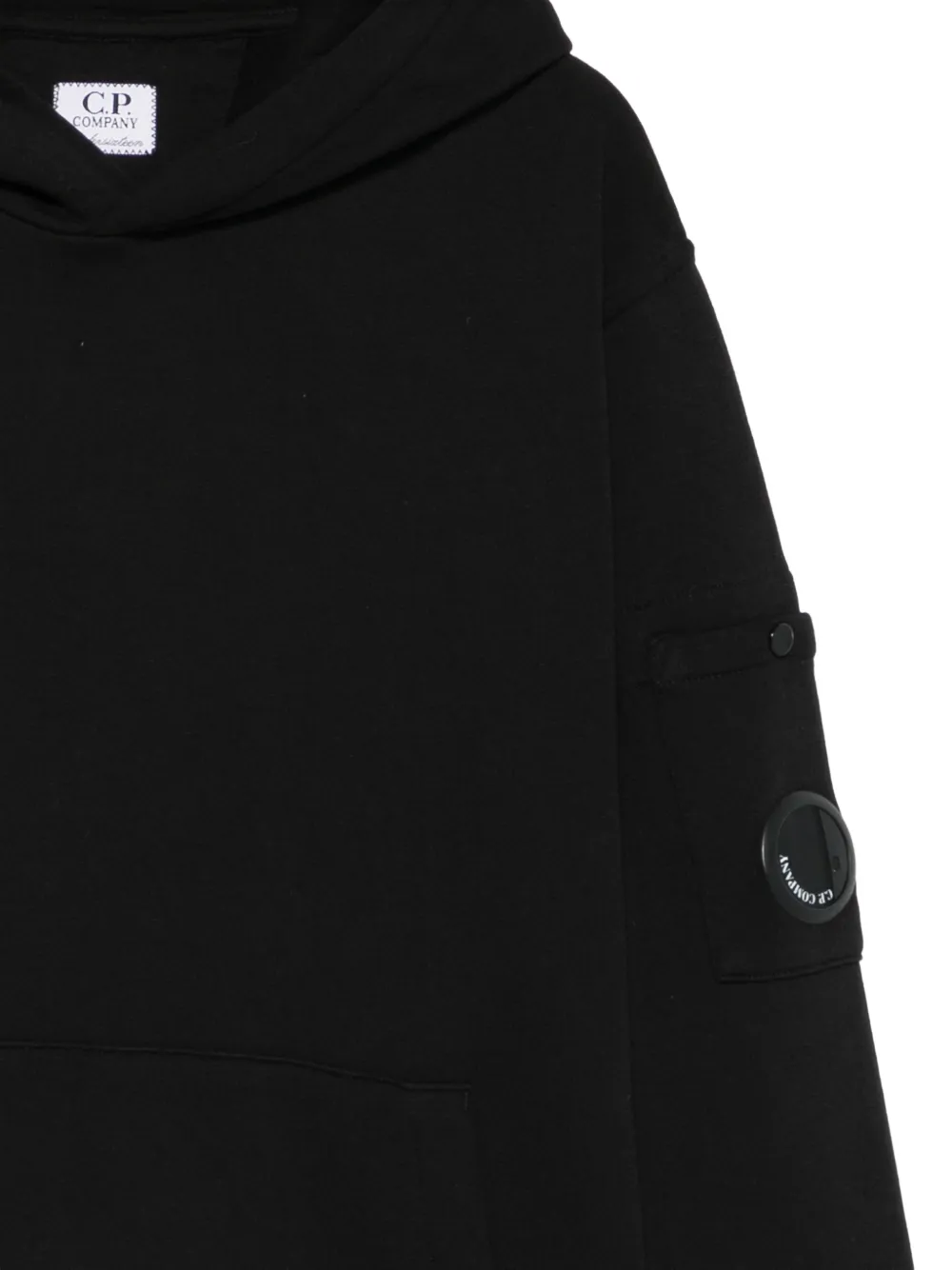 C.P. Company Kids kangaroo-pocket hoodie Zwart