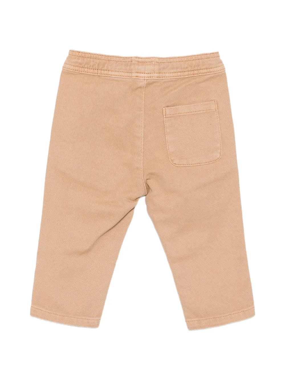TRUSSARDI JUNIOR logo-embroidered elasticated-waist trousers Beige