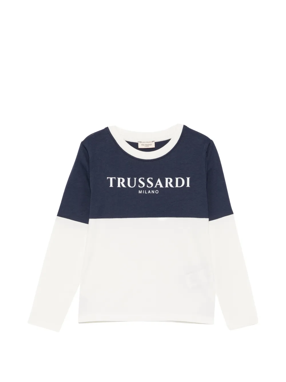 TRUSSARDI JUNIOR T-shirt met colourblocking Wit