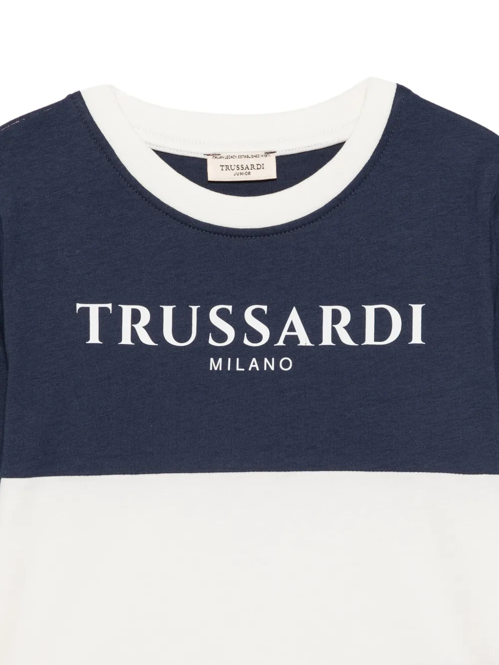 TRUSSARDI JUNIOR T-shirt met colourblocking Wit