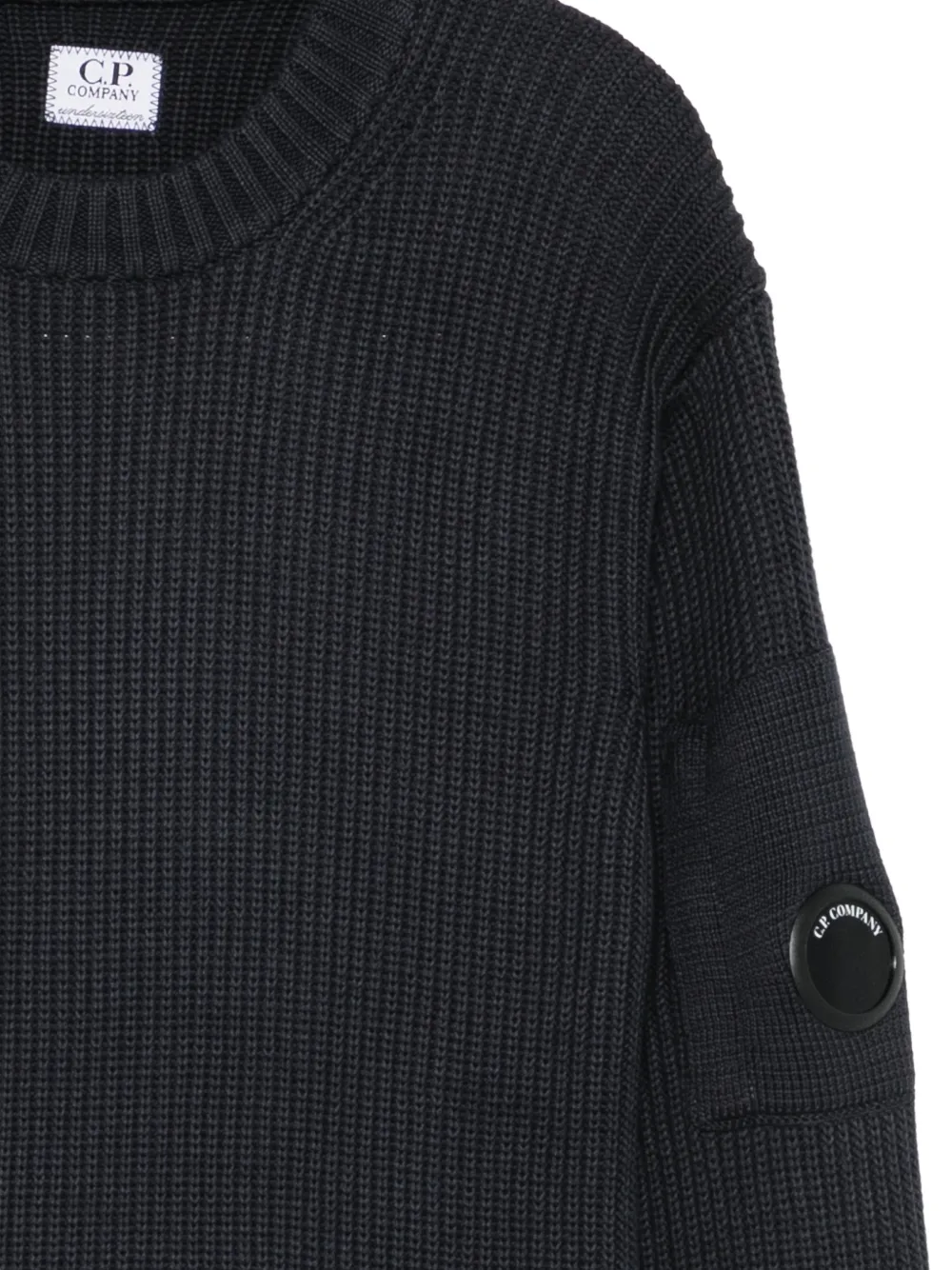 C.P. Company Kids Ribgebreide trui Blauw