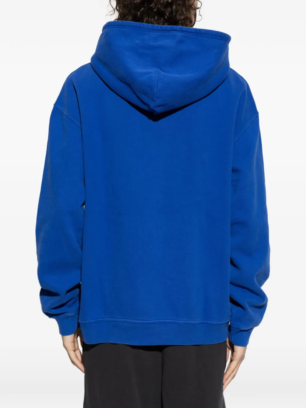 American Vintage Plizzy katoenen hoodie met logo-print Blauw