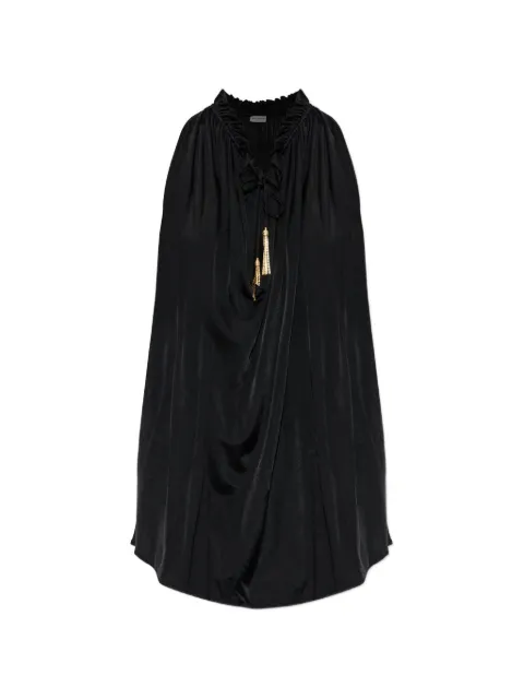 Balmain ruffled tassel-detail blouse