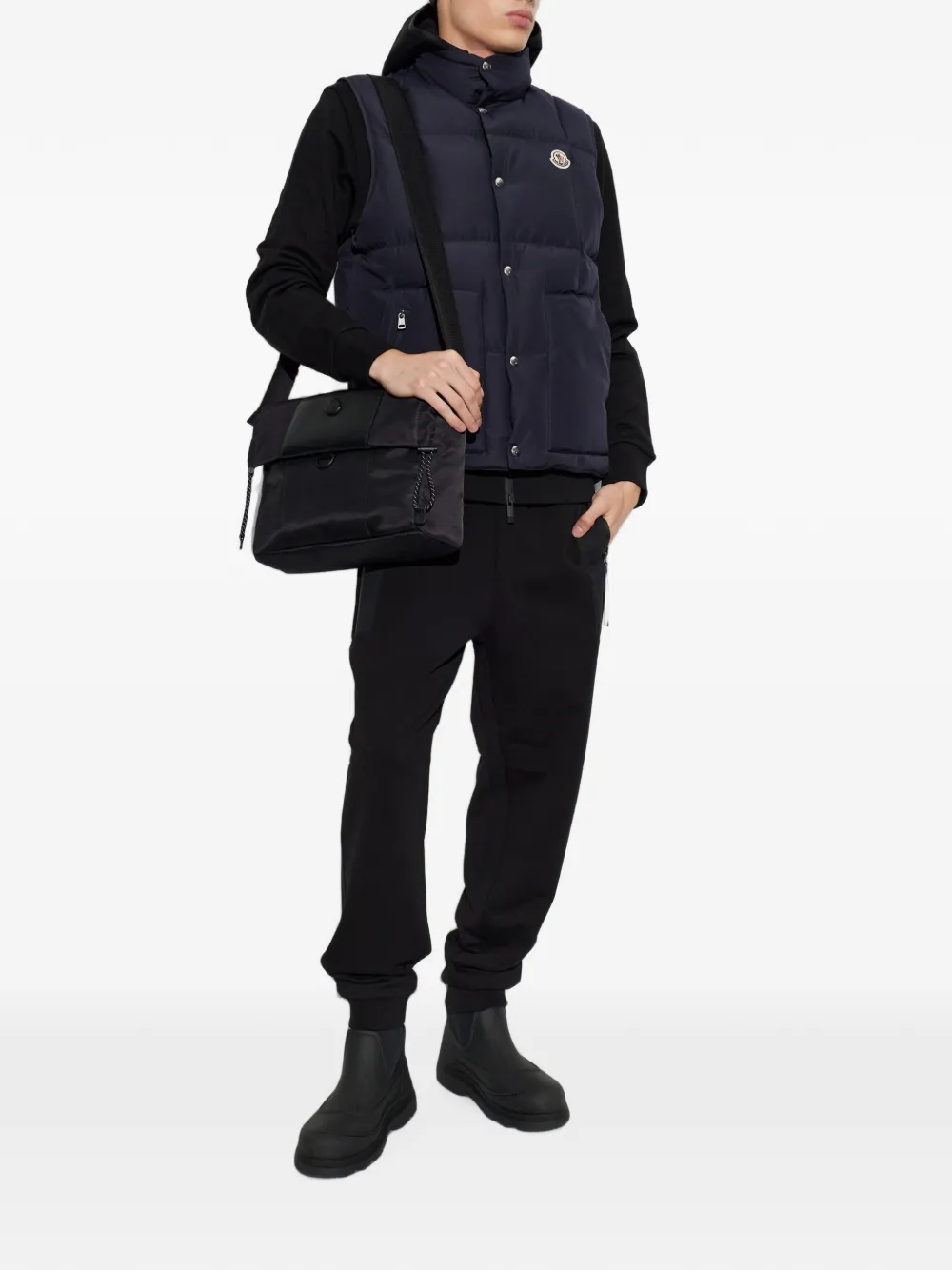 Moncler Brumelune gewatteerde bodywarmer Blauw