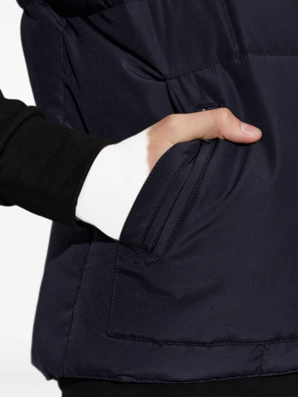 Moncler Brumelune gewatteerde bodywarmer Blauw