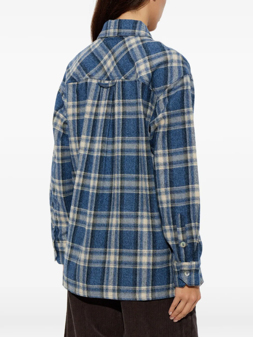 Citizens of Humanity Geruit katoenen blouse Blauw
