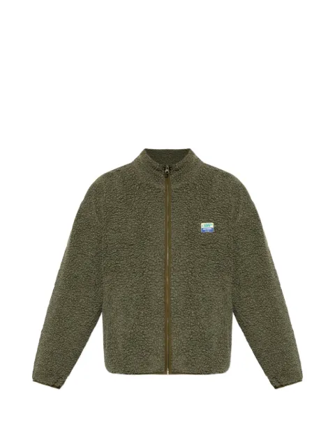 American Vintage logo-patch zip-up sweater