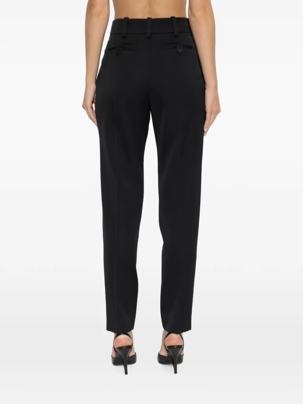 Balmain Wollen plooibroek Zwart