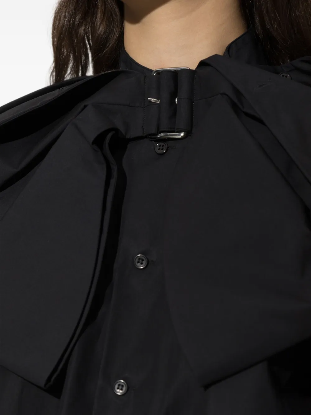 Noir Kei Ninomiya x Comme des Garçons blouse met strikdetail Zwart