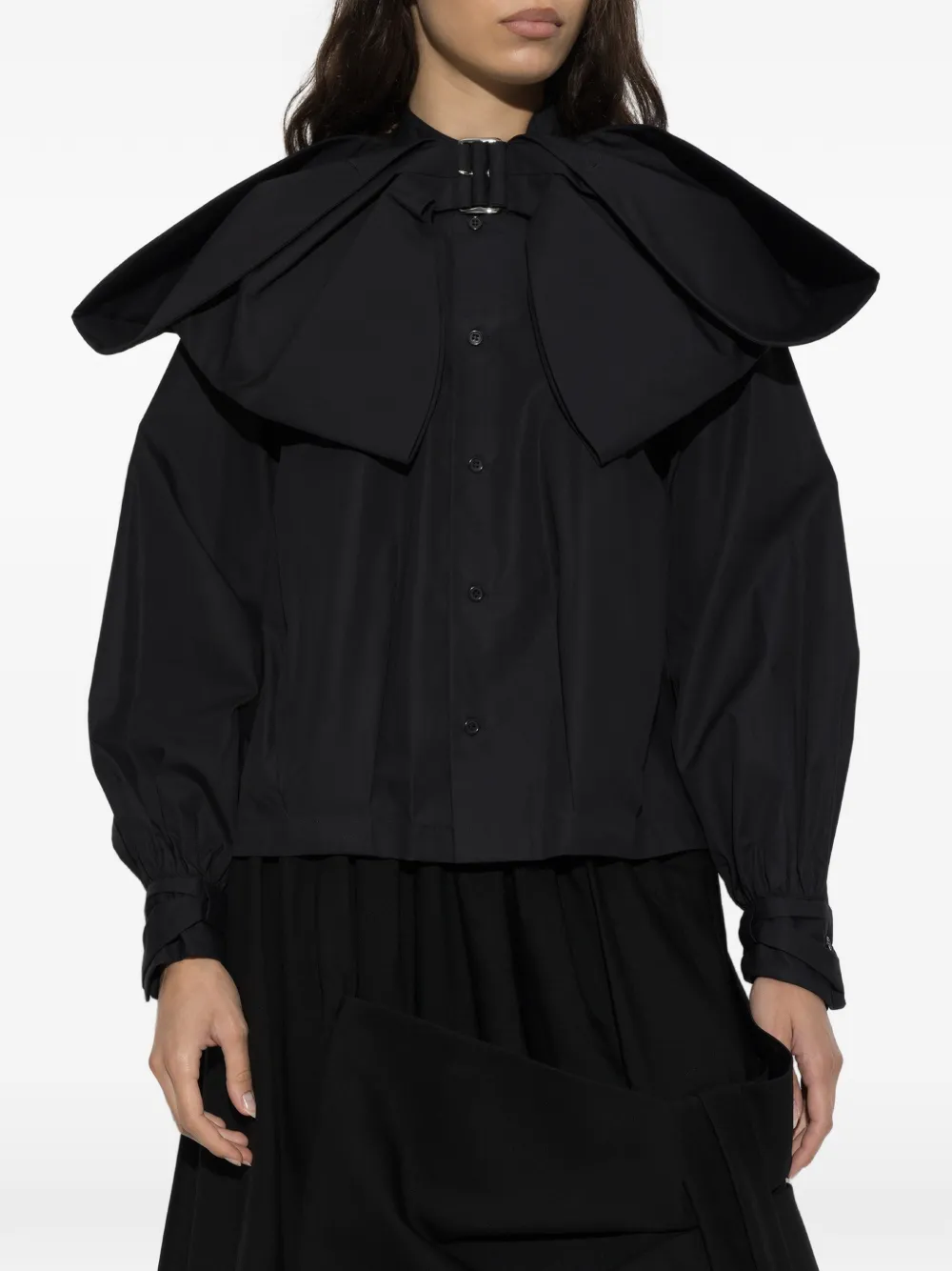 Noir Kei Ninomiya x Comme des Garçons blouse met strikdetail Zwart