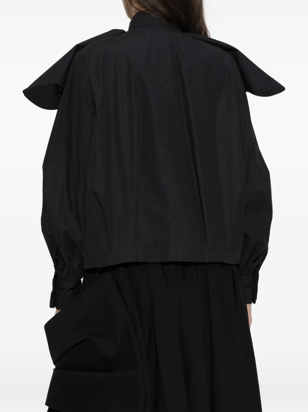 Noir Kei Ninomiya x Comme des Garçons blouse met strikdetail Zwart