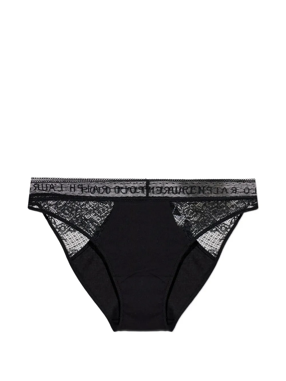 Polo Ralph Lauren logo-waistband lace-panel briefs - Nero