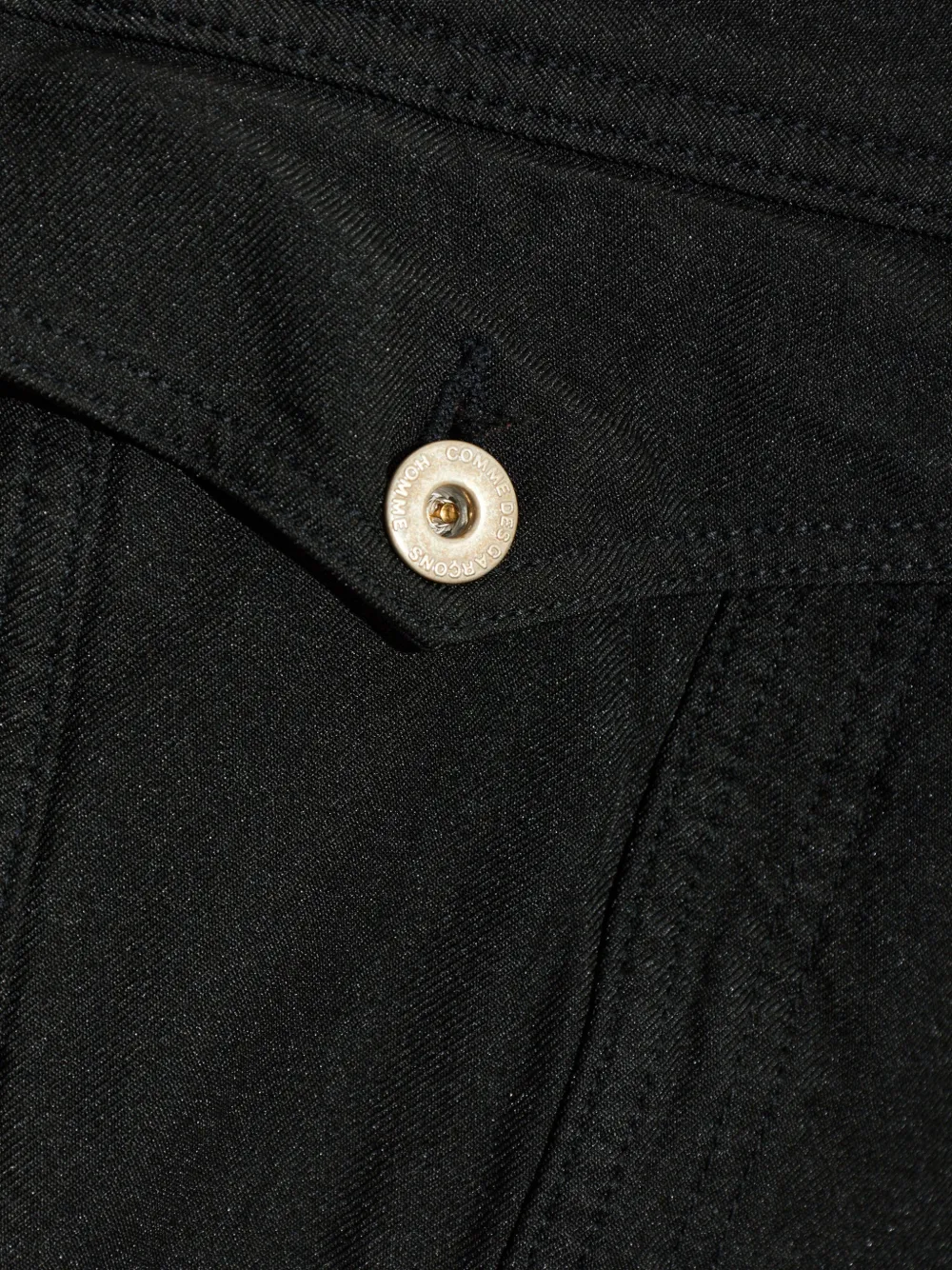 Comme des Garçons Homme Plus Denim jack Zwart