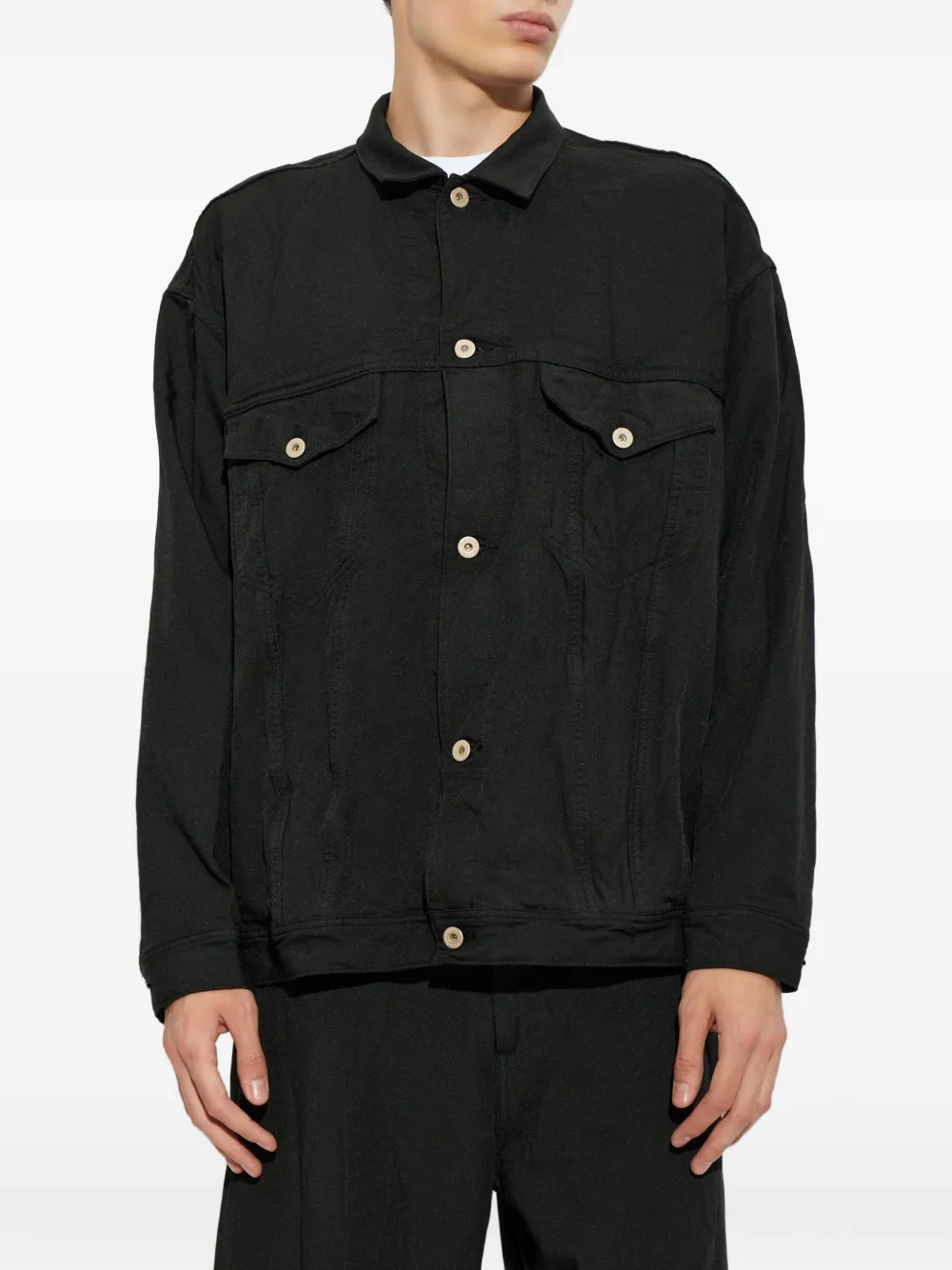 Comme des Garçons Homme Plus Denim jack Zwart