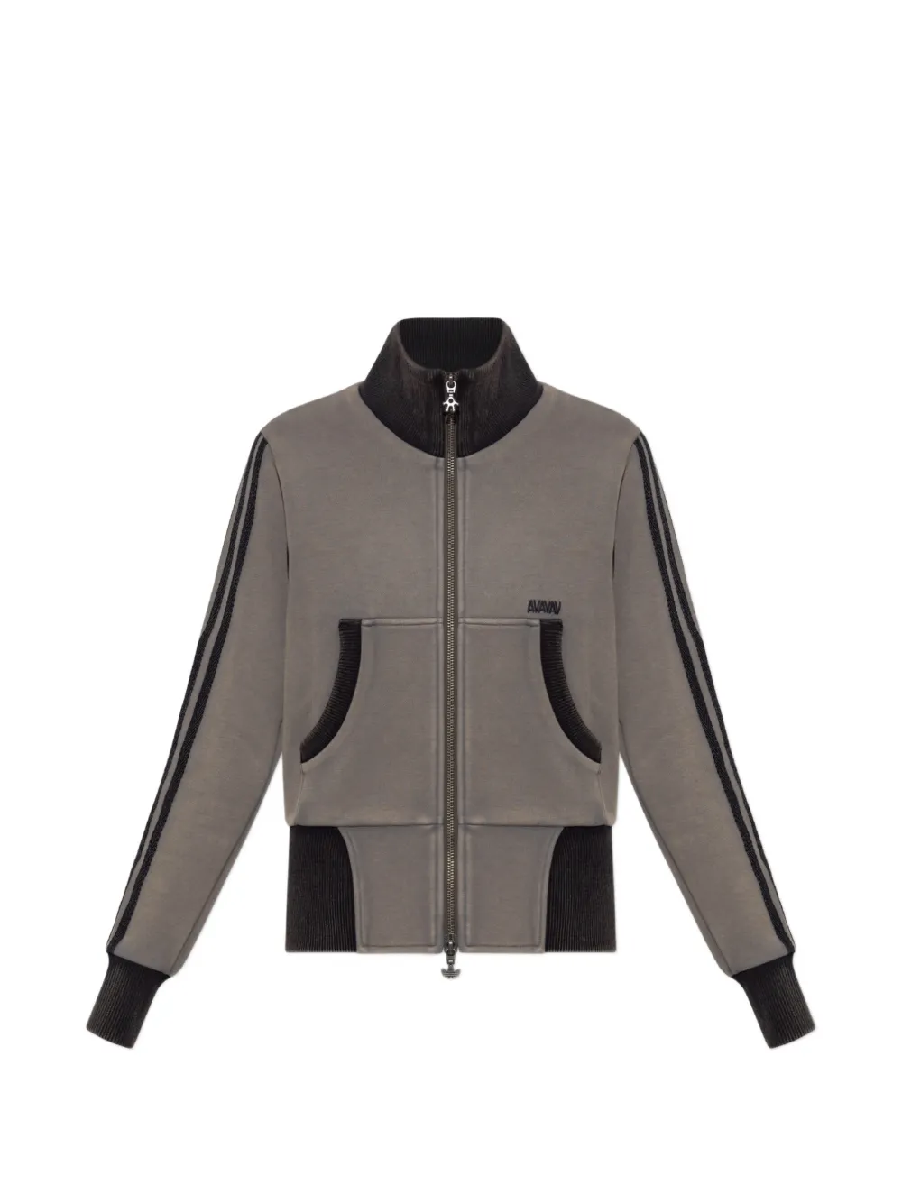 adidas x AVAVAV sweat zippé à logo brodé - Gris adidas x AVAVAV sweat zippé à logo brodé - Gris
