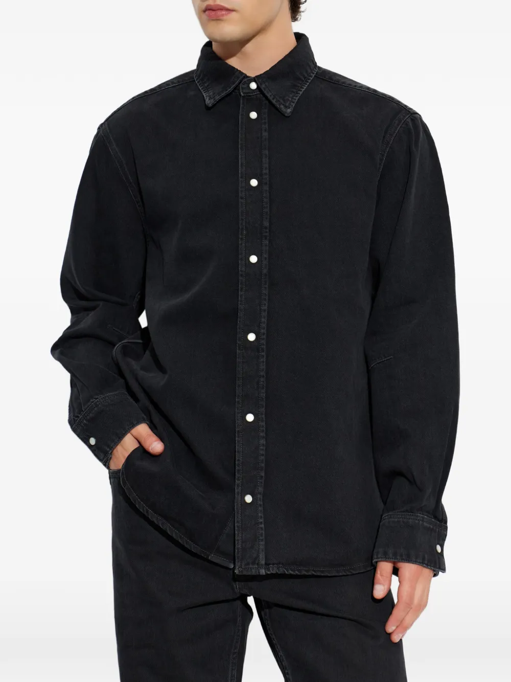 Off-White Overhemd met vervaagd effect Zwart