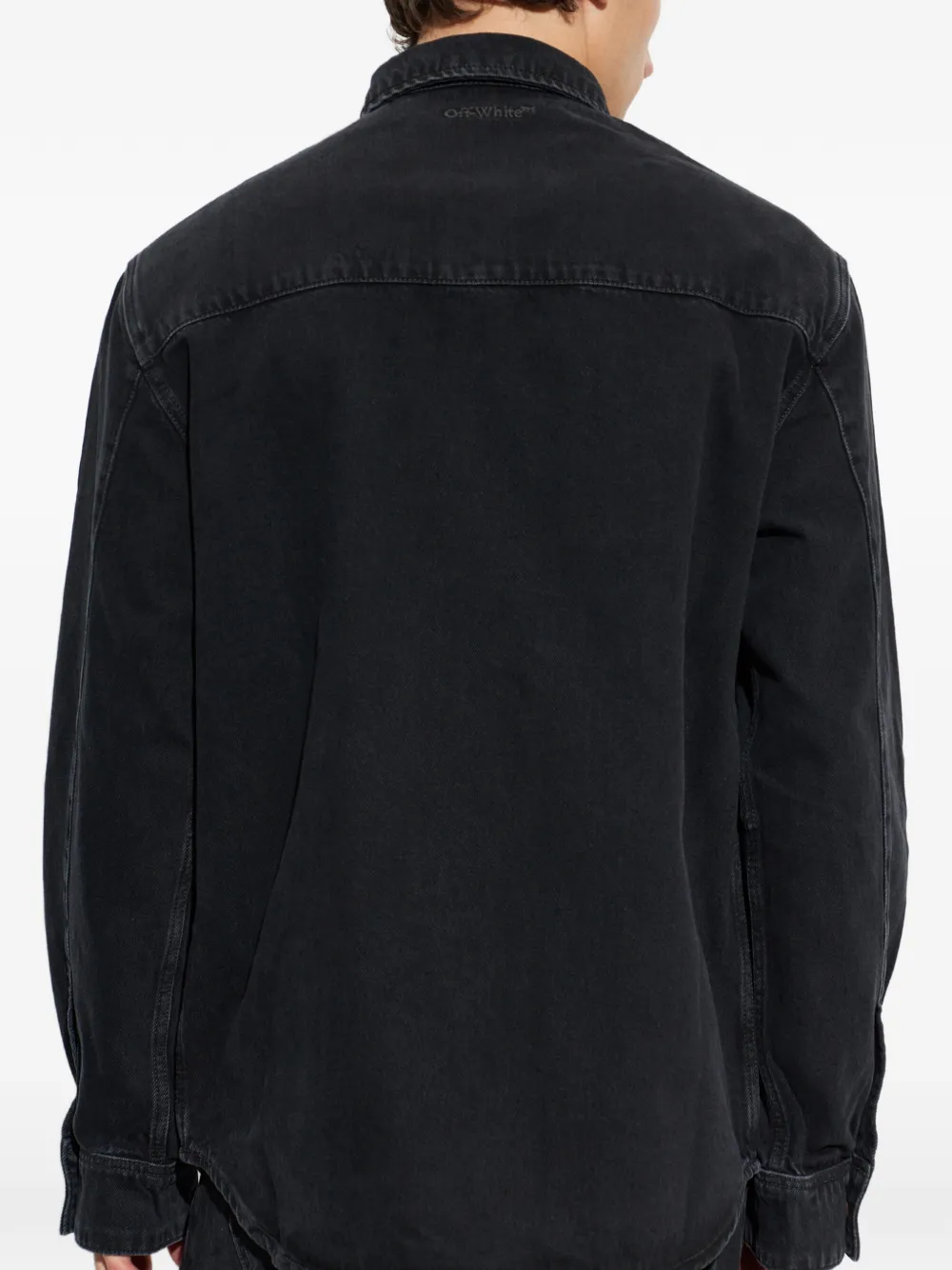 Off-White Overhemd met vervaagd effect Zwart