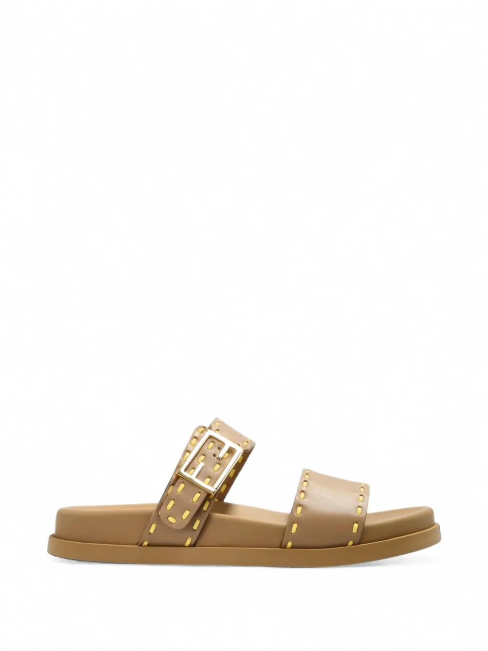 FENDI Sandali Feel con cuciture a contrasto - Toni neutri