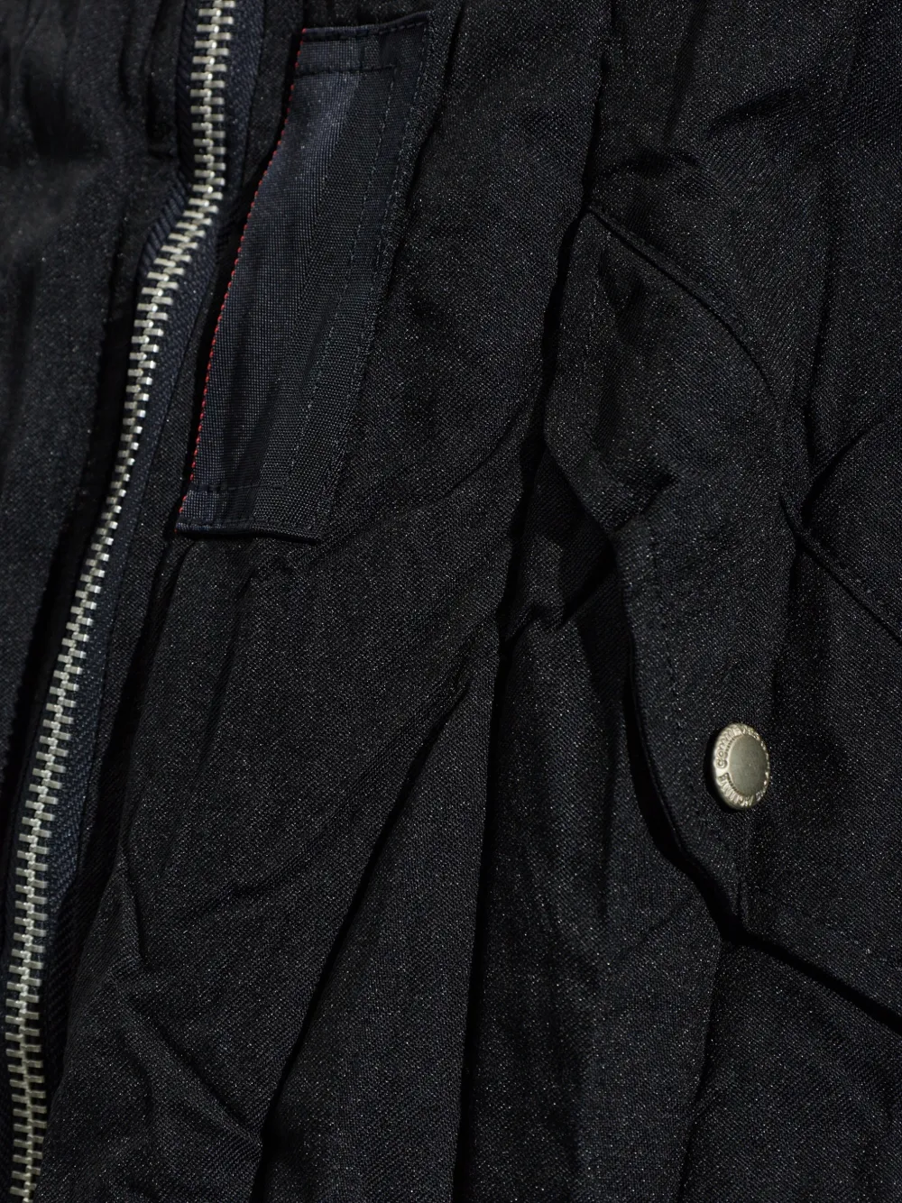 Comme des Garçons Homme Plus Bomberjack met rits Zwart