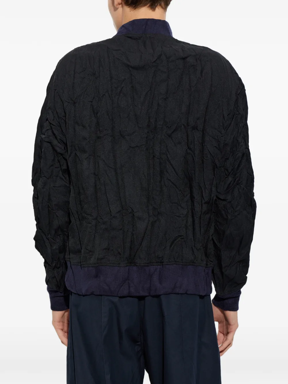 Comme des Garçons Homme Plus Bomberjack met rits Zwart
