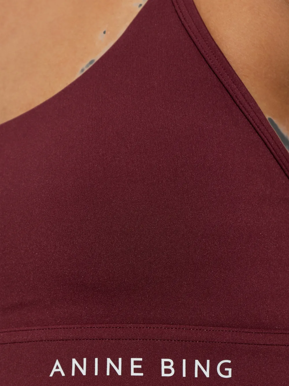 ANINE BING Eve sport-bh met logo-print Rood