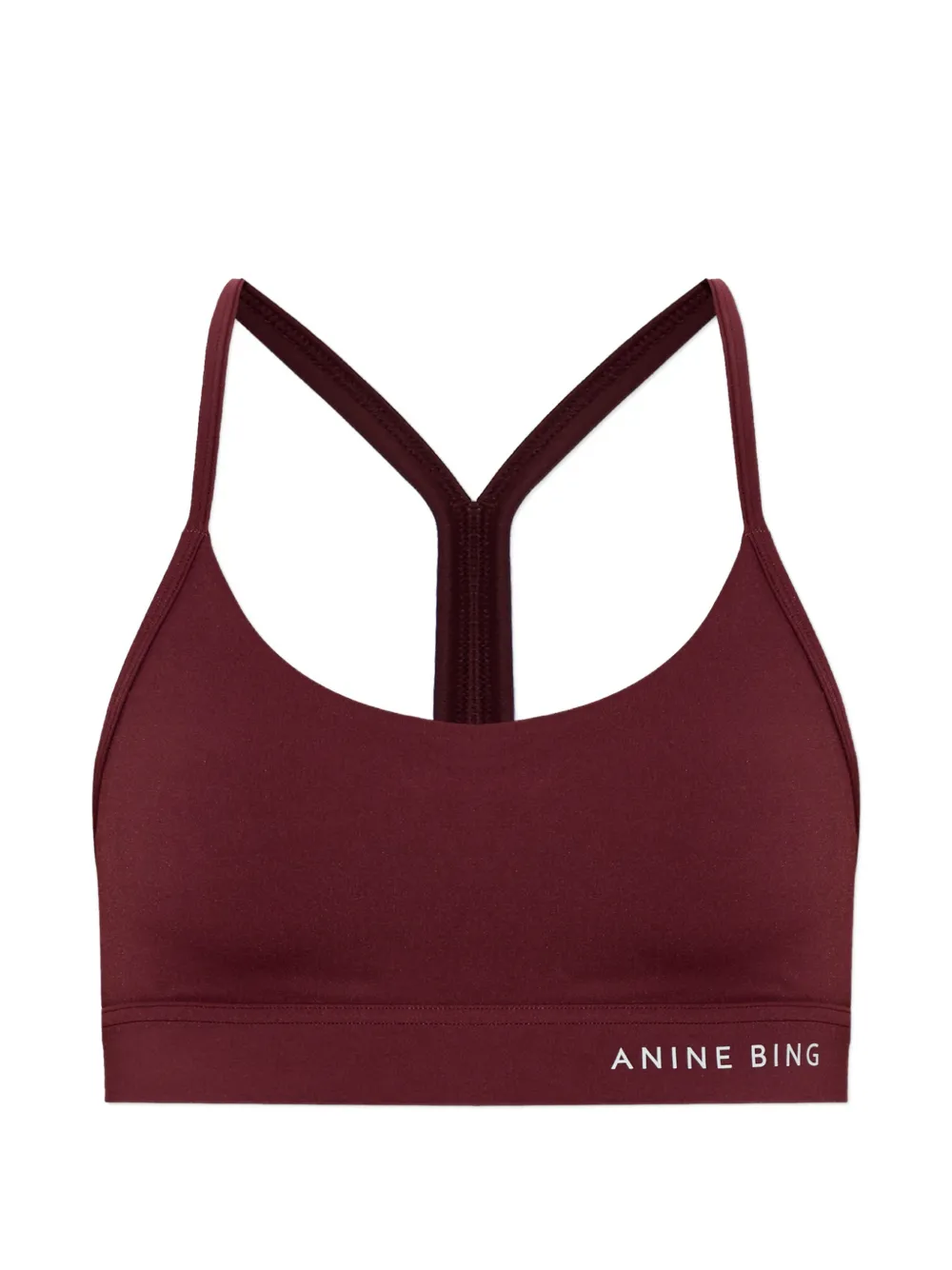 ANINE BING Eve logo-print training bra