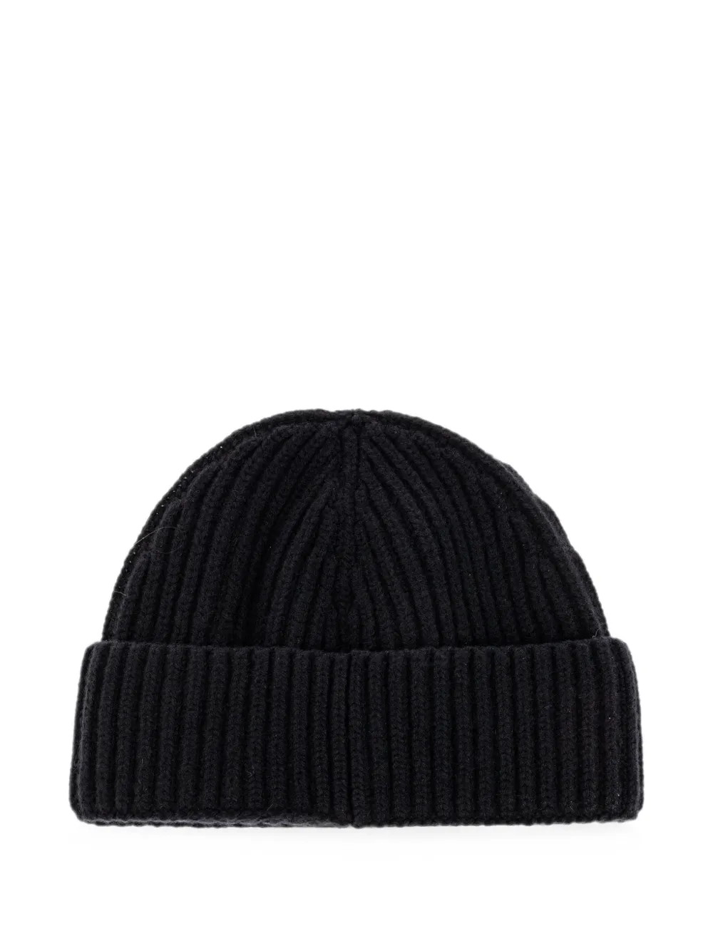 Canada Goose Ribbed-knit Logo-patch Beanie Hat in Black, view 2